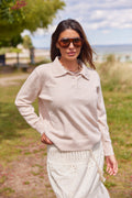 Mauda Polo Knit | Beige
