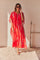 Serengeti Sun Dress | Red | Tiedye Kaftan kjole fra Statebird