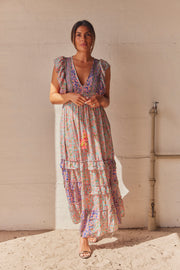Long Dress AN7136  | Blue | Kjole fra Atelier C