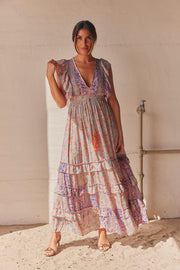 Long Dress AN7136  | Blue | Kjole fra Atelier C