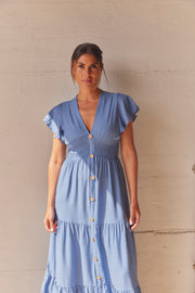 Elizabeth Dress | Blue | Kjole fra Atelier C