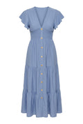 Elizabeth Dress | Blue | Kjole fra Atelier C – nedsat