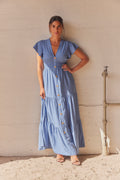 Elizabeth Dress | Blue | Kjole fra Atelier C – nedsat