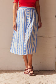Stripes Button Skirt | Nederdel fra Atelier C