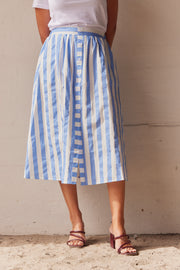 Stripes Button Skirt | Nederdel fra Atelier C