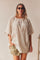 Marie Broderie Anglaise Top | Beige | Bluse fra Atelier C