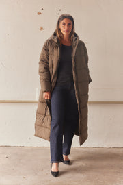 Asta Coat | Mørkegrøn | Frakke fra French Laundry
