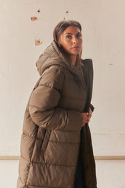Asta Coat | Mørkegrøn | Frakke fra French Laundry