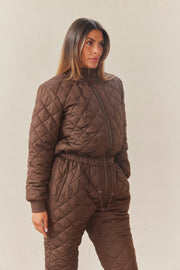 Lolly quilt jumpsuit | Brun | Termodragt fra French Laundry