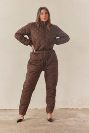 Lolly quilt jumpsuit | Brun | Termodragt fra French Laundry