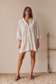 Embla Embroidered Shirt Dress | Skjorte fra Atelier C