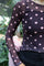 Mesh Ls Tshirt | Plum Rose Big Dot | Bluse fra Liberté