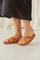 Elia Embroidered Sandals | Camel