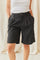 Pleated Bermuda Shorts | Black