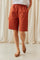 Rosalba Bermuda Shorts | Burnt Orange
