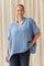 Fiorella Linen V-neck | Jeans | French Laundry