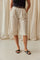 Zita Cotton Bermuda Shorts | Beige