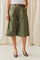 Zita Cotton Bermuda Shorts | Kaki