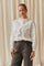 Light Cotton Frill Shirt | White