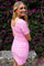 Alma Ss Turn Dress | Pink Cherry | Kjole fra Liberté