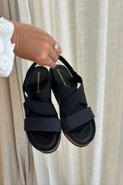 Stacia Nubuch Sandal Wedge | Sandal fra Copenhagen Shoes