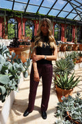 Alma Weite Hose | Bordeaux | Hose von Liberté