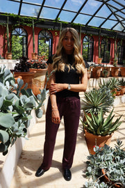 Alma Wide Pants | Bordeaux | Bukser fra Liberté