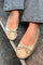 Like Moving - Gold/Nude Ballerina |  Gold/Nude | Ballerina fra Copenhagen Shoes