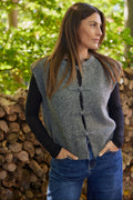 Celestia Knit Vest 9980 | Dark Grey | Marta du Chateau