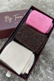Amelia Glitter Sock Box | Strømper fra By Timm