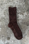 Amelia Glitter Sock | Brun | Strømper fra By Timm
