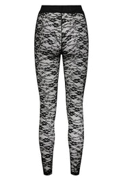 Isa Legging | Black Flower2 | Leggings fra Liberté