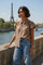 Elys Embroidered Blouse | Camel