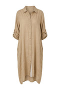 Flow Fawn Shirt Dress | Beige – nedsat