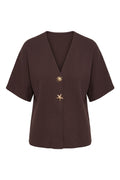 Sonja Cardigan Jacket | Dark Maroon – nedsat