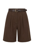 Ady Shorts W. Belt | Dark Brown | Avery