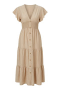 Elizabeth Dress | Beige | Kjole fra Atelier C – nedsat