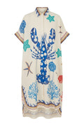 Langusta Lobster Shirt Dress | Navy | Kjole fra Atelier C