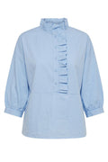 Domi Frill Shirt | Blå | Skjorte fra Atelier C
