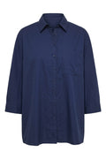 Polly Cotton Shirt | Navy | Skjorte fra Atelier C