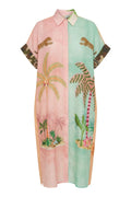 Pastel Palms Shirt Dress | Kjole fra Atelier C
