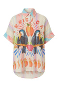 Tropicana Tucan SS shirt | Orange | Skjorte fra Atelier C