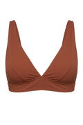 Amber Triangle Bikini Top | Terracotta