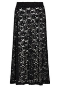 Lacy Long Skirt | Black | Nederdel fra Liberté