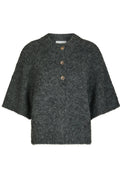 Benuta Fluffy Knit Cardigan | Antracit Melange | Strik fra Neo Noir