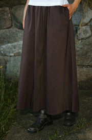 Yara Poplin Skirt | Chocolate Brown | Nederdel fra Neo Noir
