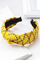 Tribal Twist Hair Band | Yellow | Hårbøjle fra By Timm