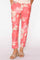 Bao 7/8 straight leg 52004 | Coral W. Beige Flower Print | Bukser fra Gustav