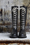 Gummistiefel - Rub1 (schwarz) Lange Gummistiefel mit Schnürung von Ilse Jacobsen