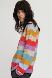 Multicolor stripe knit | Multi | Strik fra Stella Nova